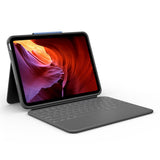 Logitech iPad 10.9" (2022) Rugged Folio Keyboard (Dansk Tastatur m. Flip Cover) - Oxford Grey