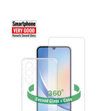 Samsung Galaxy A24 Second Glass X-Pro 360° Protection Set (Cover + Hærdet Glas)