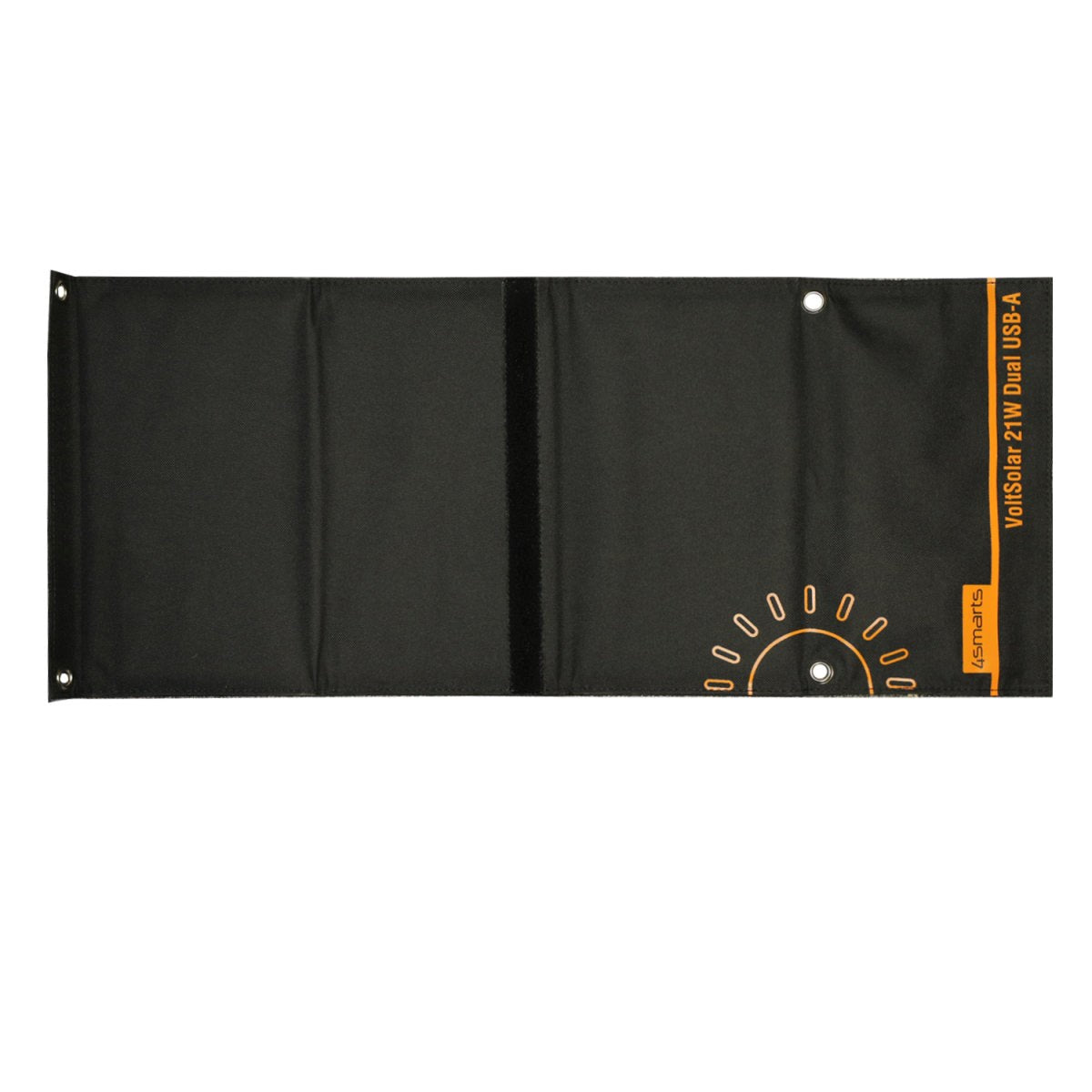 4smarts Powerbank VoltSolar 10.000mAh m. Solcelle - 2 x USB-A - Sort