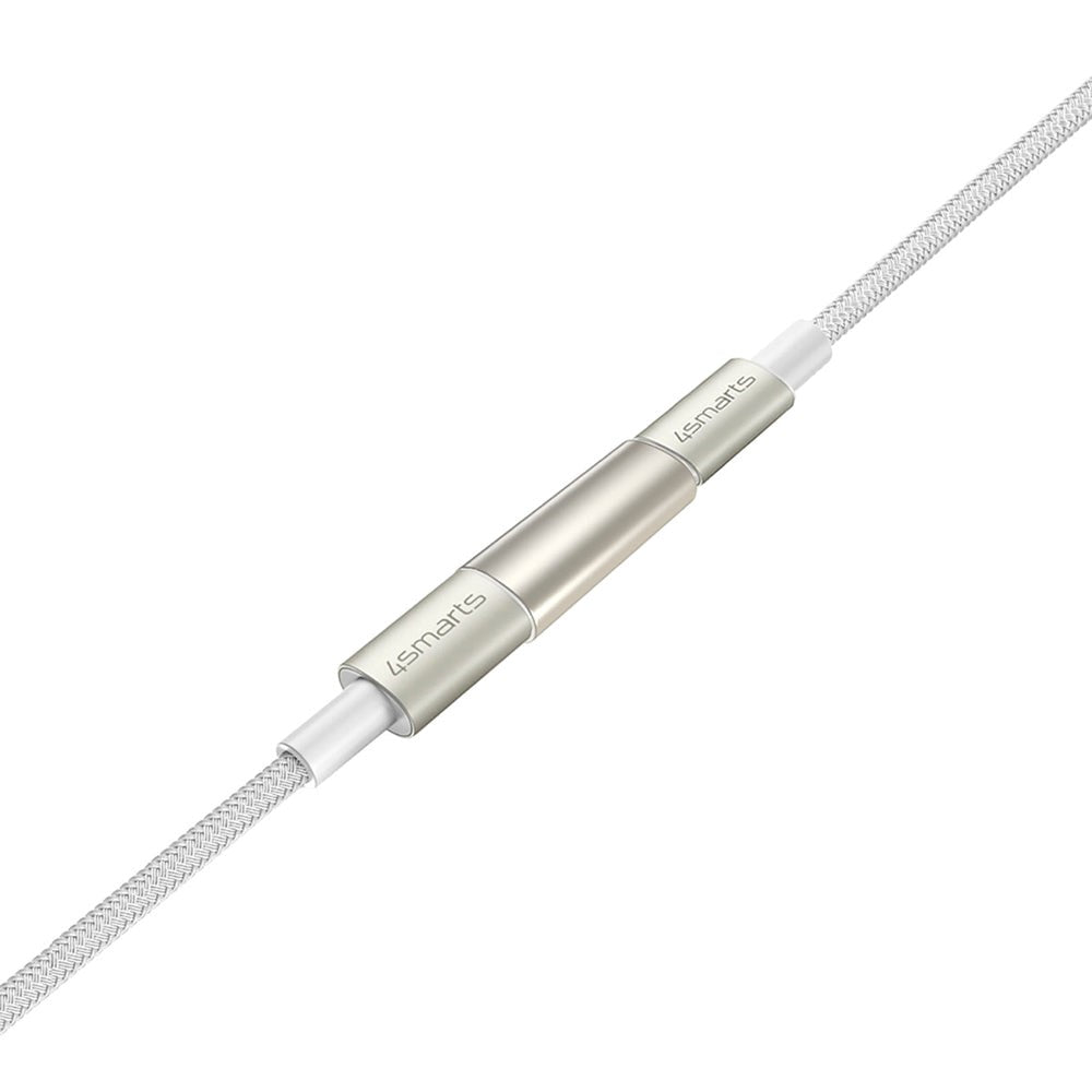 4smarts USB-C til USB-C PremiumCord - 3x USB-C til USB-C Kabel m. USB-C Adapter & Forlænger - Hvid