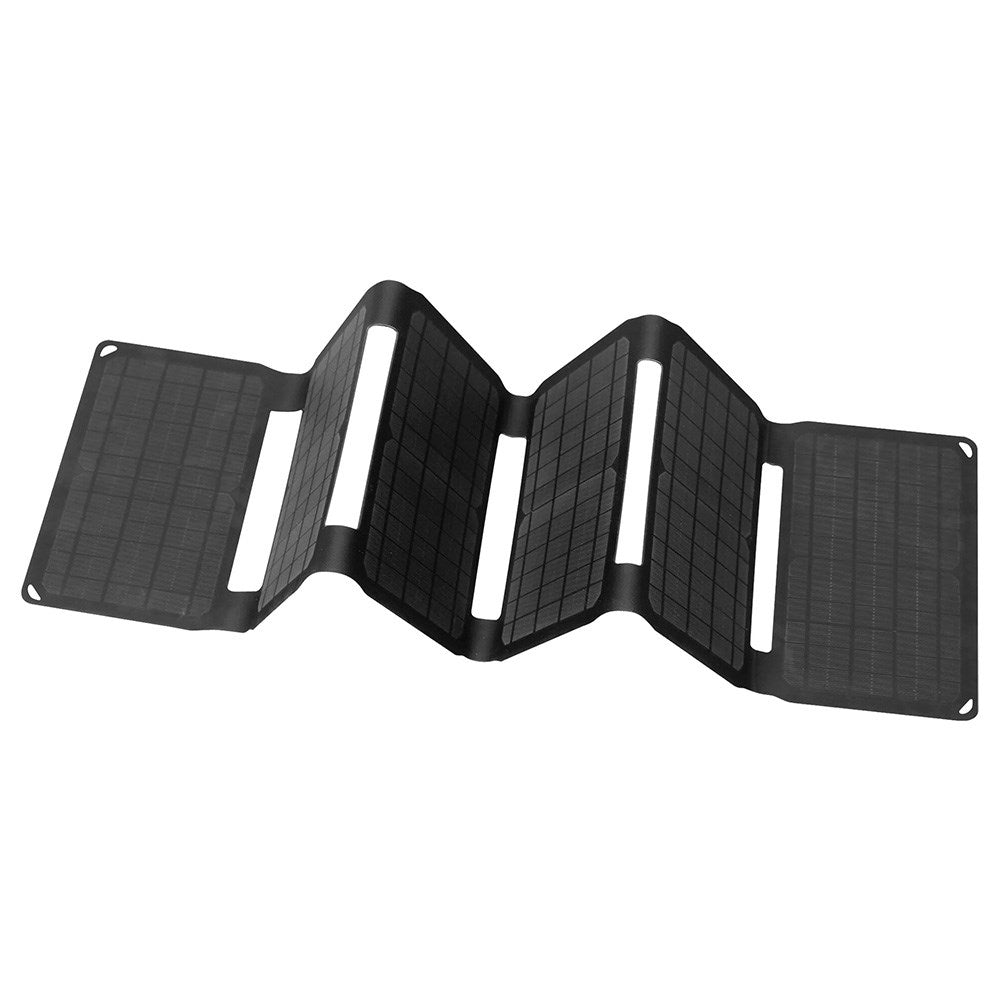 Sandberg 40W Solcelle Oplader m. USB-A, USB-C & DC - Sort