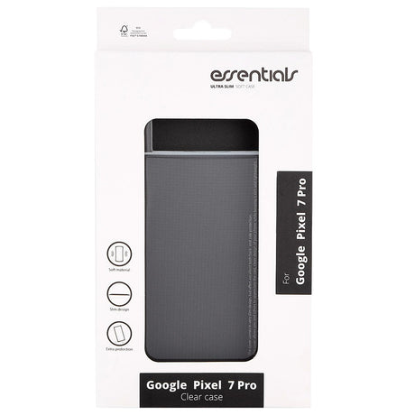 Essentials Google Pixel 7 Pro Fleksibelt Plastik Mobil Cover - Gennemsigtig