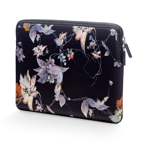 Trunk Neopren Sleeve til Laptop 16" (37 x 25.5 x 2 cm) - Black Flower