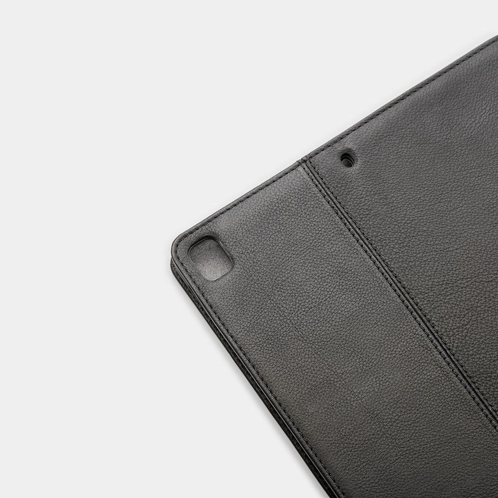 Trunk iPad 10.2 (2021 / 2020 / 2019) / Air 10.5 (2019) Flip Cover i Ægte Læder - Black