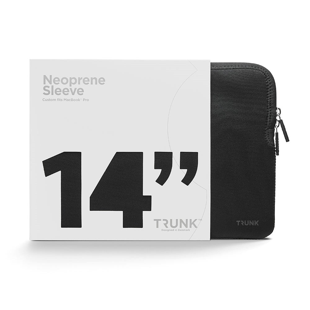 Trunk Neopren Sleeve til Laptop 14" (32,8 x 23,5 x 2 cm) - Black
