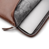 Trunk Ægte Læder Sleeve til Laptop 14" (33 x 23,5 x 2 cm) - Brown