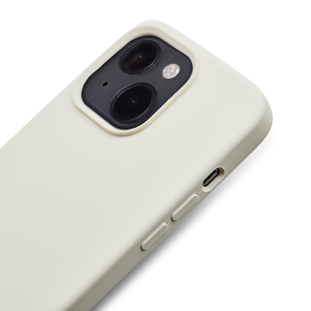 Trunk iPhone 13 Silikone Bagside Cover - Creme