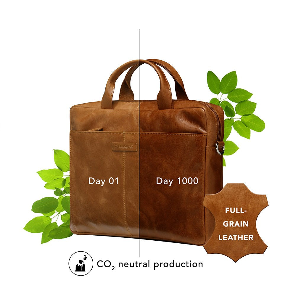 dbramante1928 Amalienborg Business Ægte Læder Laptop / MacBook Taske (27 x 38mm) - Tan