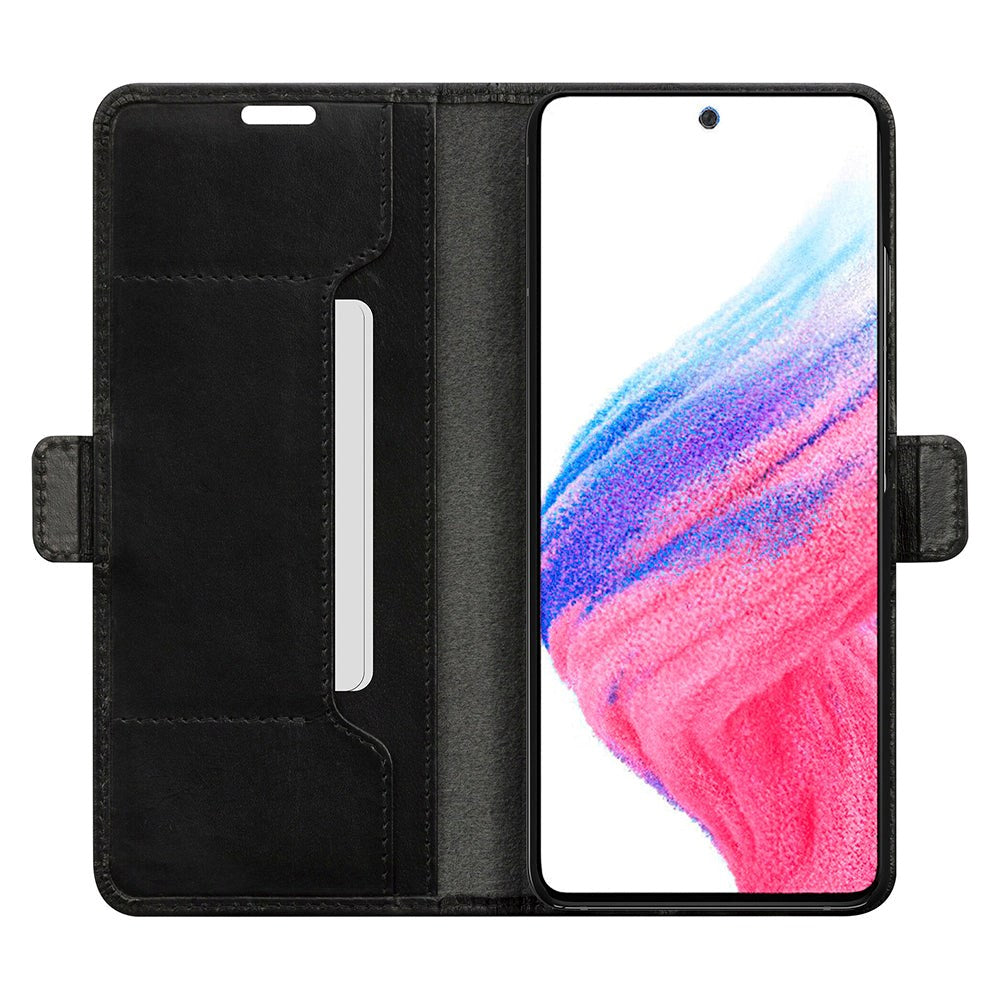 Samsung Galaxy A53 dbramante1928 Copenhagen Slim Læder Flip Cover m. Kortholder - Black
