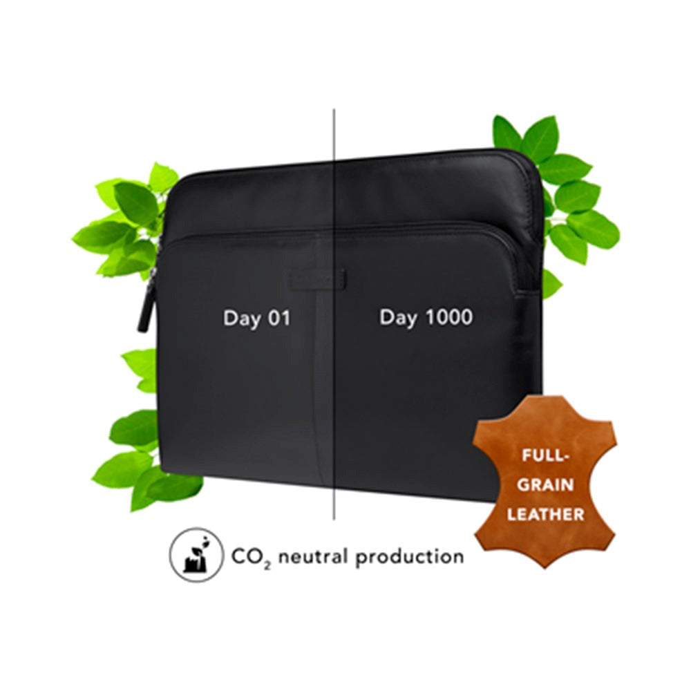 dbramante1928 Skagen Pro+ Ægte Læder Sleeve Til Laptop / MacBook - CO2 Neutralt - (340 x 240mm) - Sort