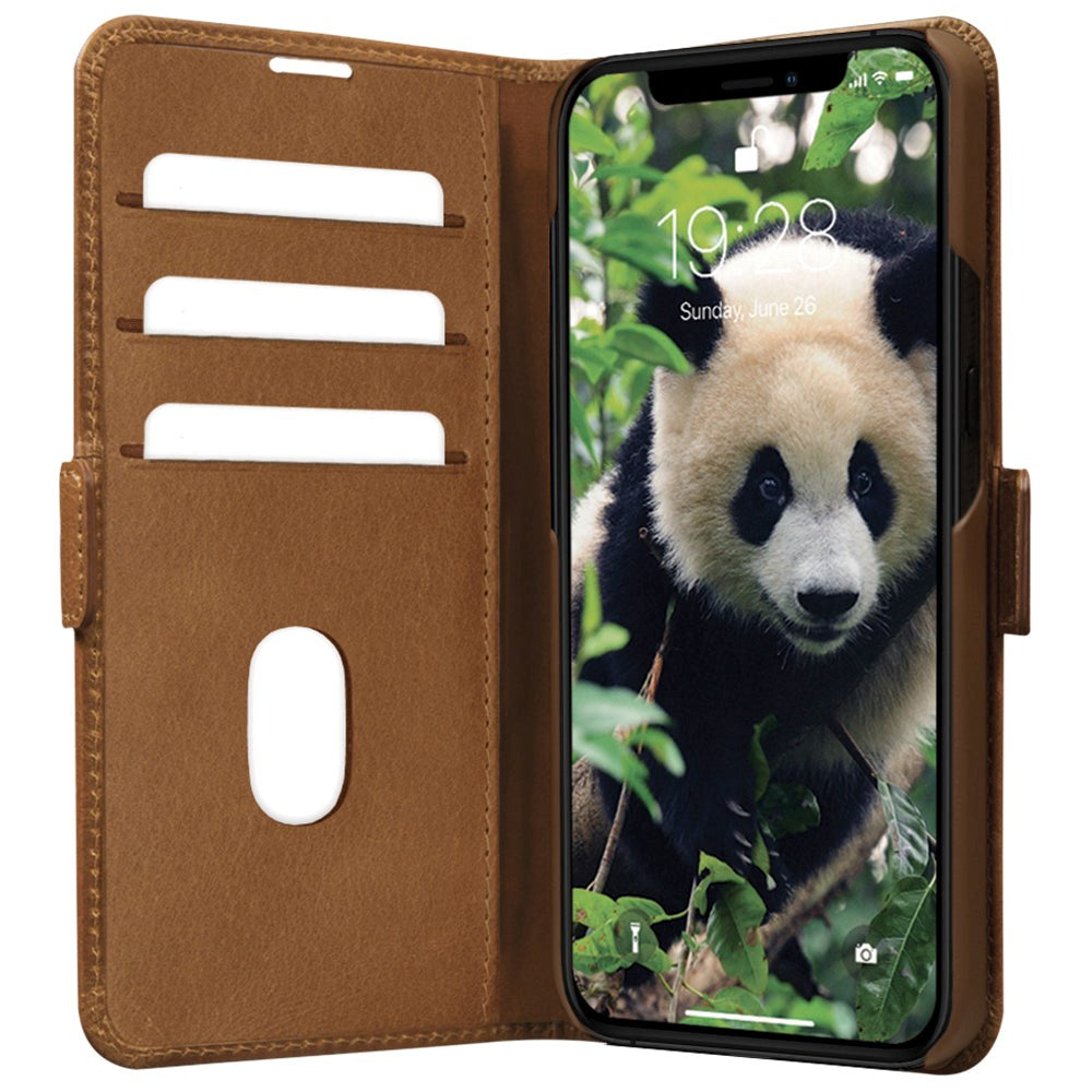 dbramante1928 iPhone 14 Pro Copenhagen Slim Læder Flip Cover m. Pung - Tan