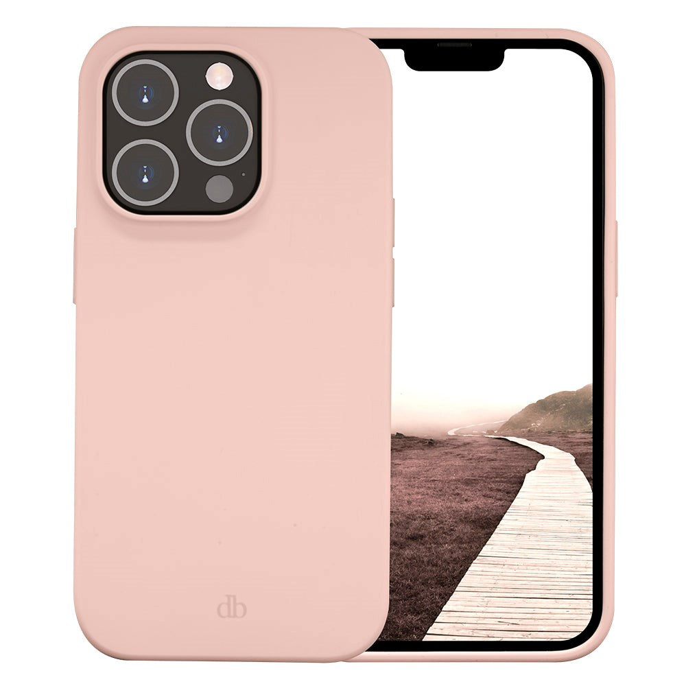iPhone 14 Pro dbramante1928 Greenland Bagside Cover - 100% Genbrugsplastik - Pink Sand