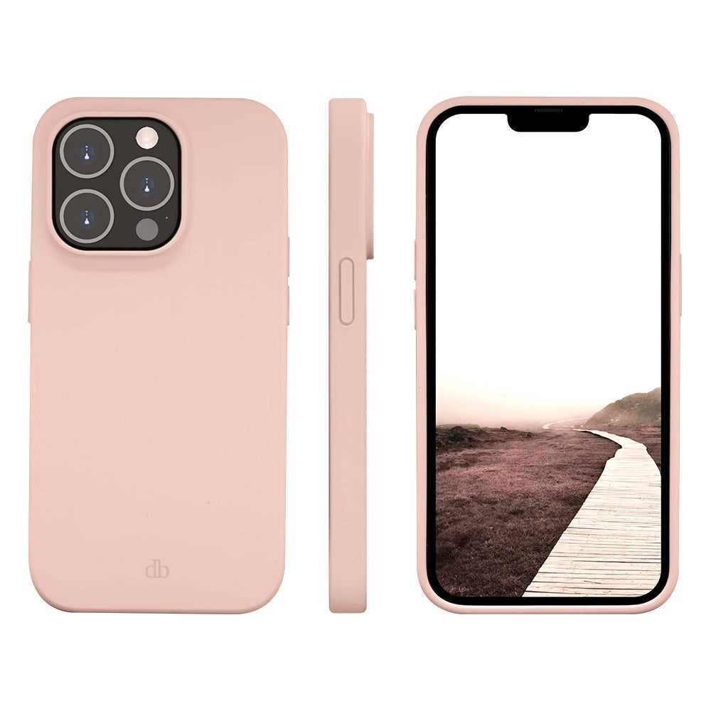 iPhone 14 Pro dbramante1928 Greenland Bagside Cover - 100% Genbrugsplastik - Pink Sand