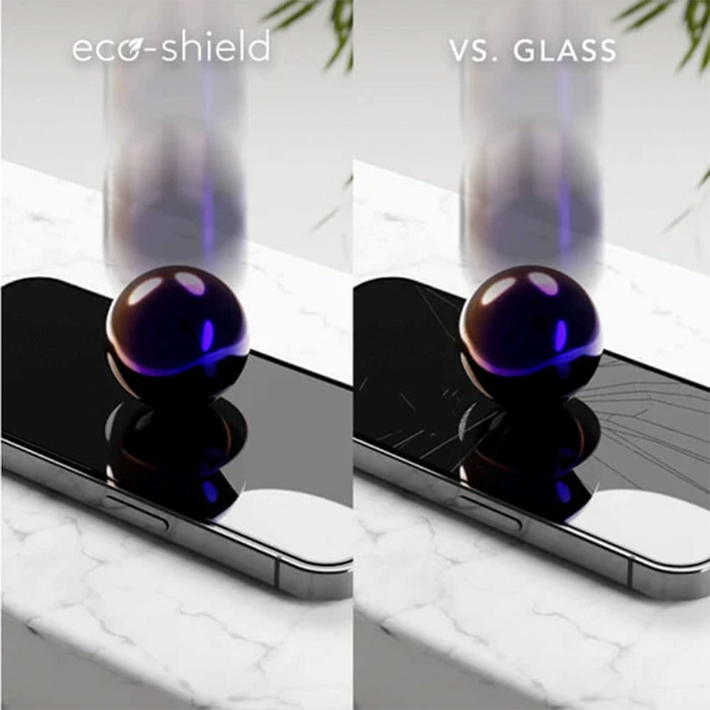 dbramante1928 iPhone SE (2022 / 2020) / 8 / 7 / 6s / 6 Eco-Shield Skærmbeskyttelse m. Installationsramme - Sort Kant