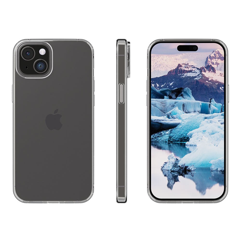dbramante1928 iPhone 15 Greenland Bagside Cover - 100% Genbrugsplastik - Clear