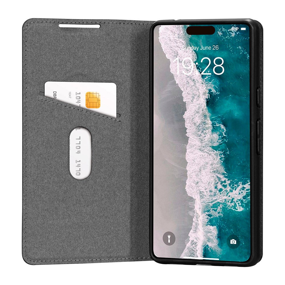 dbramante1928 iPhone 15 Pro Oslo Ultra-Slim Læder Flip Cover m. Pung - Black