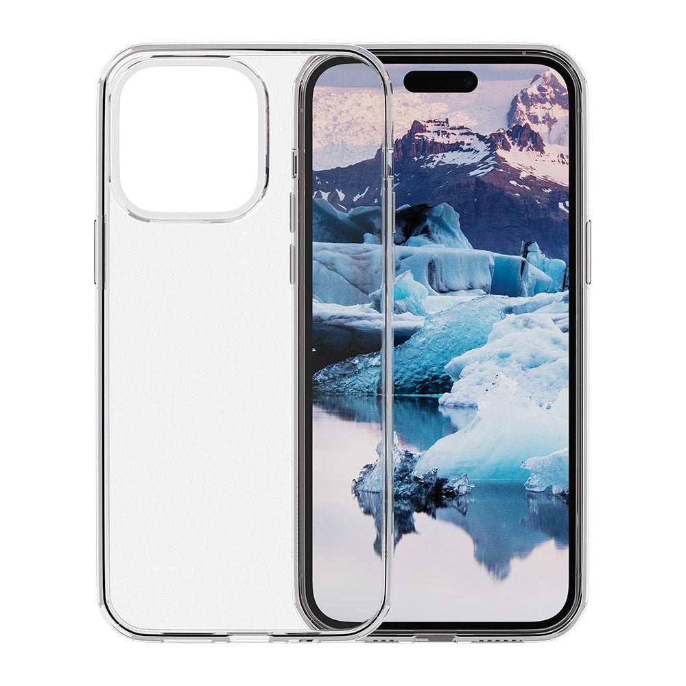 dbramante1928 iPhone 15 Pro Iceland Pro Case - 100% Genbrugsplast - Gennemsigtig