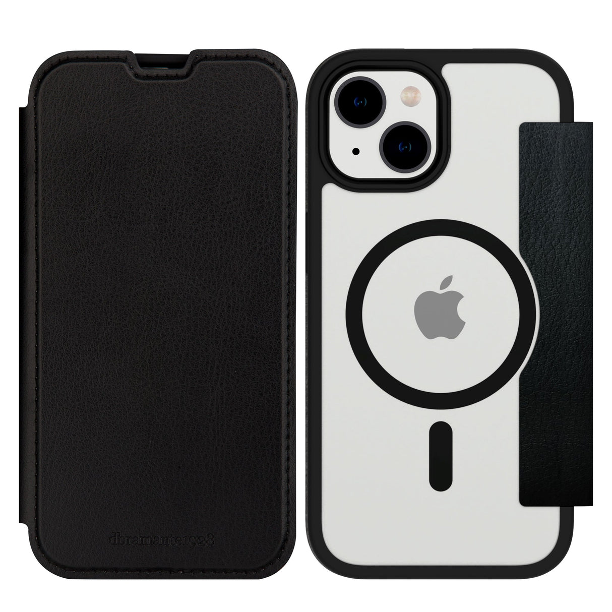 dbramante1928 iPhone 15 Helsinki Case - MagSafe Kompatibel - Sort / Gennemsigtig