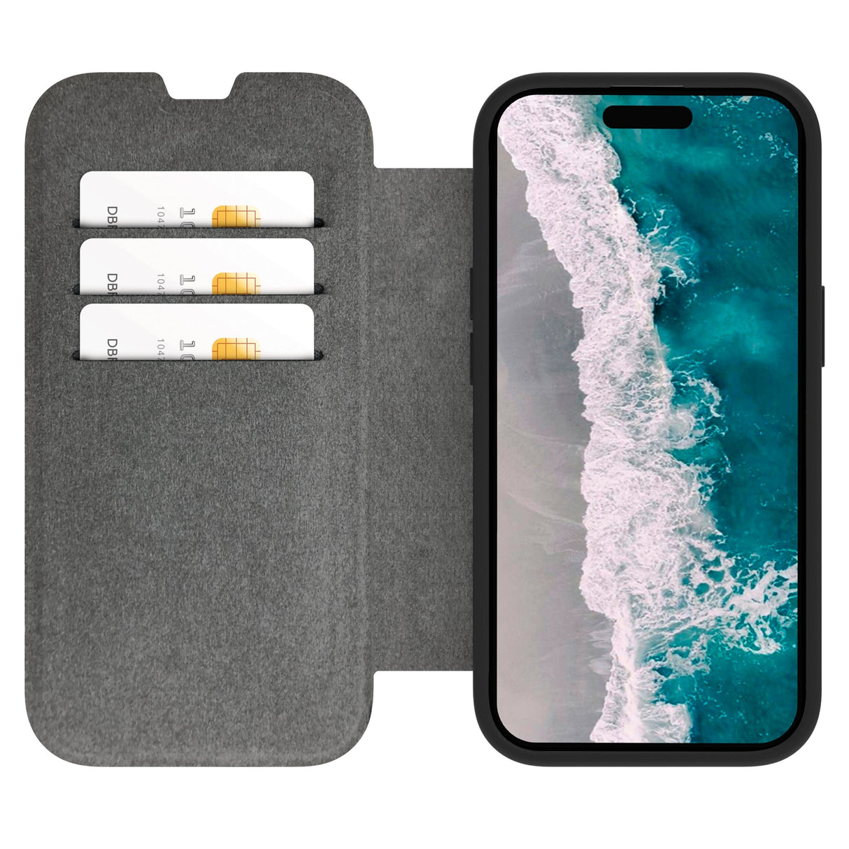 dbramante1928 iPhone 15 Helsinki Case - MagSafe Kompatibel - Sort / Gennemsigtig