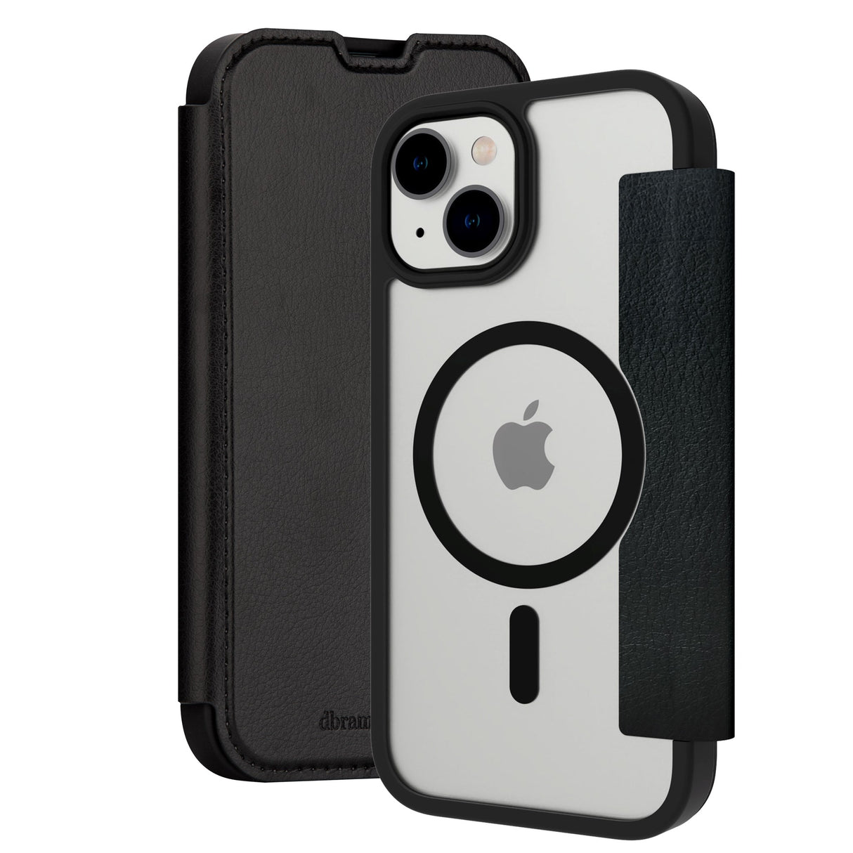 dbramante1928 iPhone 15 Helsinki Case - MagSafe Kompatibel - Sort / Gennemsigtig