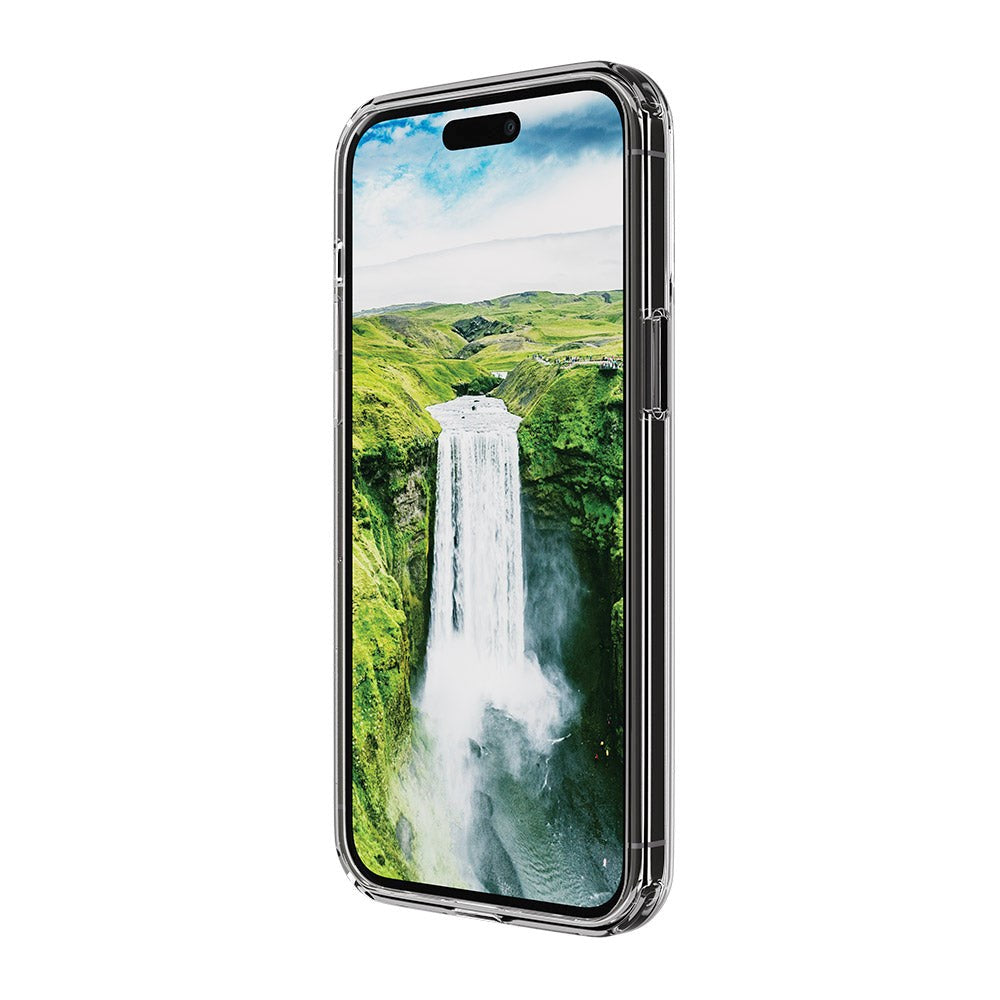 dbramante1928 iPhone 15 Pro Iceland Ultra D3O Case - 100% Genbrugsplast - MagSafe Kompatibel - Gennemsigtig