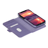 iPhone 13 dbramante1928 New York Magnetisk Ægte Læder Flip Cover m. Pung - Daybreak Purple