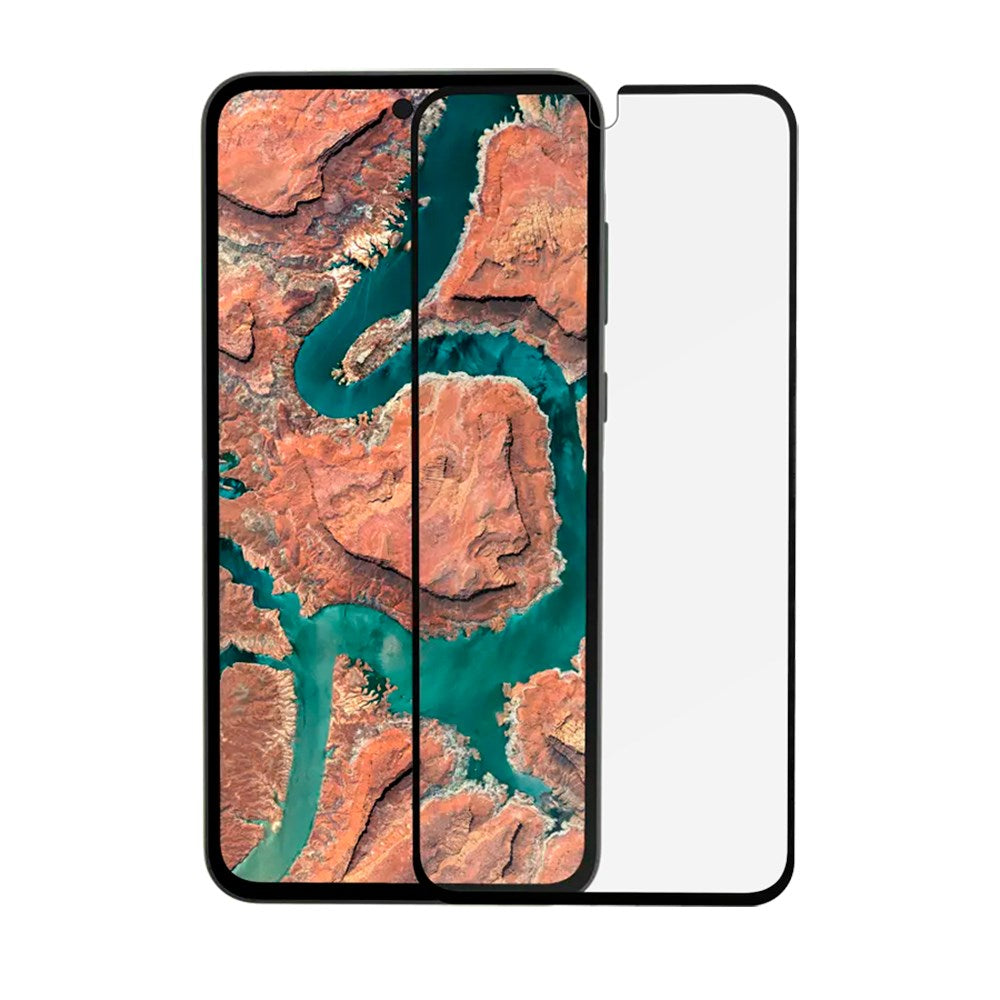 dbramante1928 Samsung Galaxy A55 (5G) Eco-Shield Skærmbeskyttelse m. Installationsramme - Sort Kant