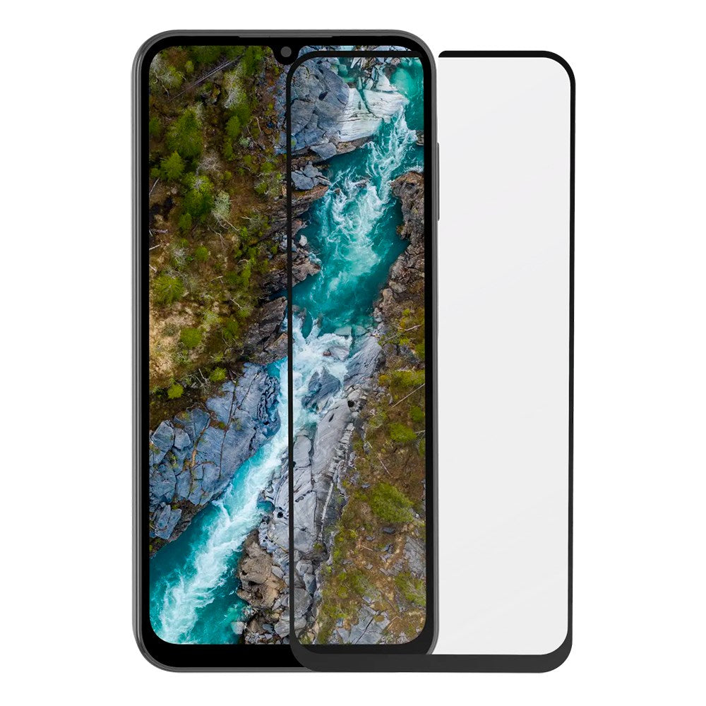 dbramante1928 Samsung Galaxy A35 (5G) Eco-Shield Skærmbeskyttelse m. Installationsramme - Sort Kant