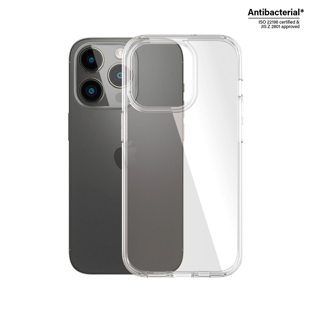 PanzerGlass iPhone 14 Pro Bagside Cover HardCase Antibakteriel - Gennemsigtig