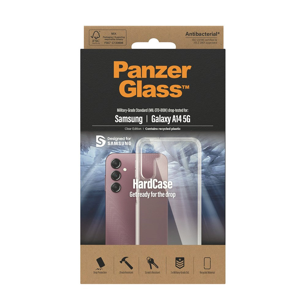 PanzerGlass Samsung Galaxy A14 (5G) Bagside Cover HardCase Antibakteriel - Gennemsigtig