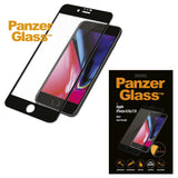 iPhone SE (2022/2020) / 8 / 7 / 6 / 6s PanzerGlass Edge-To-Edge Skærmbeskyttelse - Case Friendly - Sort