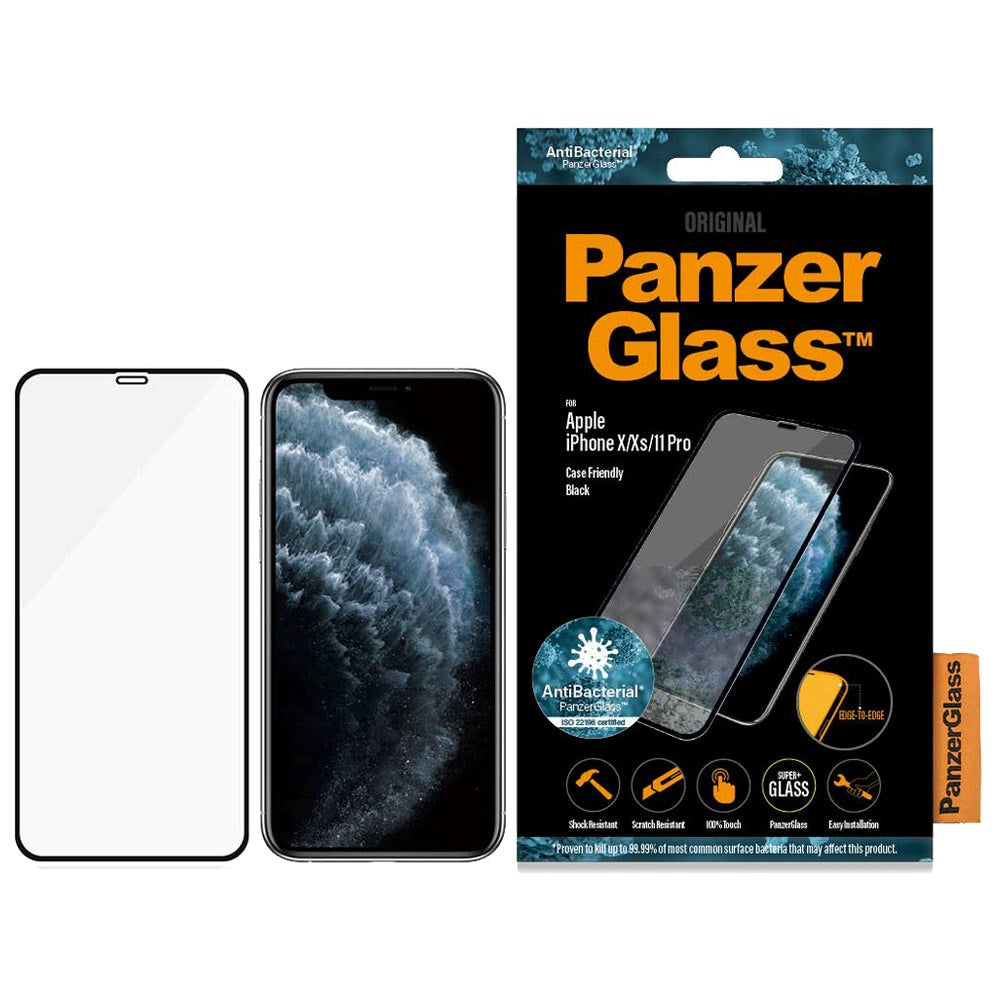 iPhone 11 Pro / Xs / X PanzerGlass Edge-To-Edge - Sort