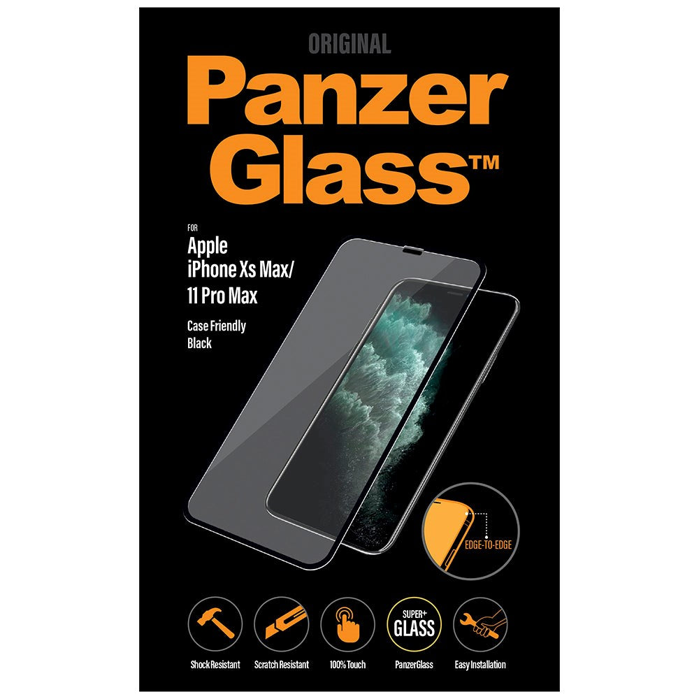 iPhone 11 Pro Max / Xs Max PanzerGlass Edge-To-Edge - Sort