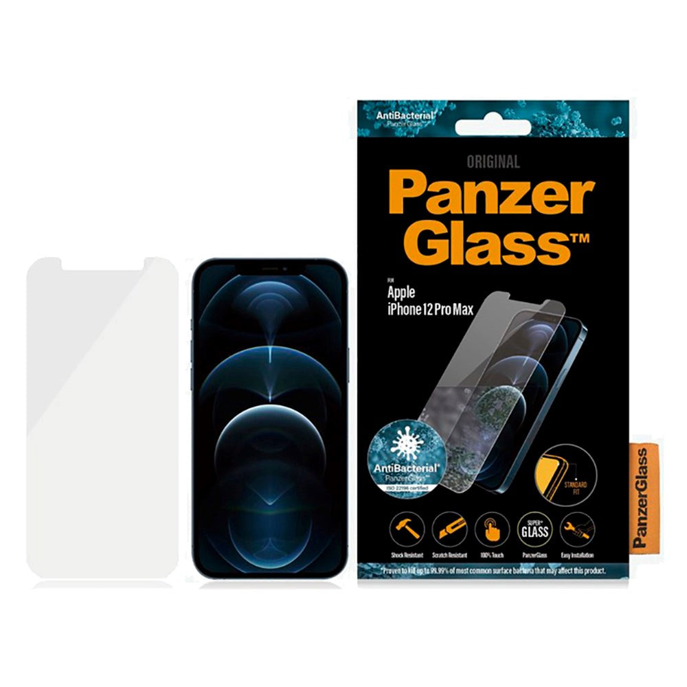 iPhone 12 Pro Max PanzerGlass AntiBacterial - Skærmbeskyttelse - Gennemsigtig