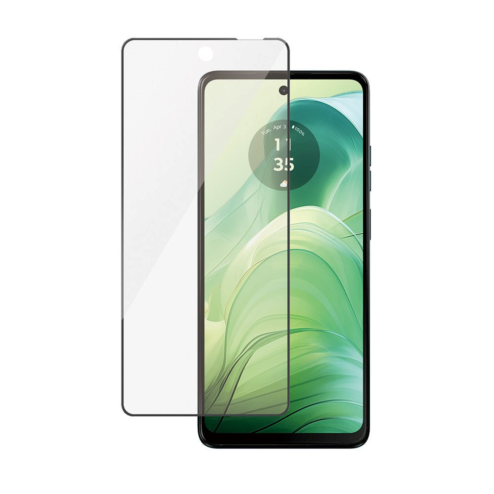 PanzerGlass Motorola Moto G04 / G24 / G24 Power Ultra Wide Fit Skærmbeskyttelsesglas - Platinum Strength - Sort Kant
