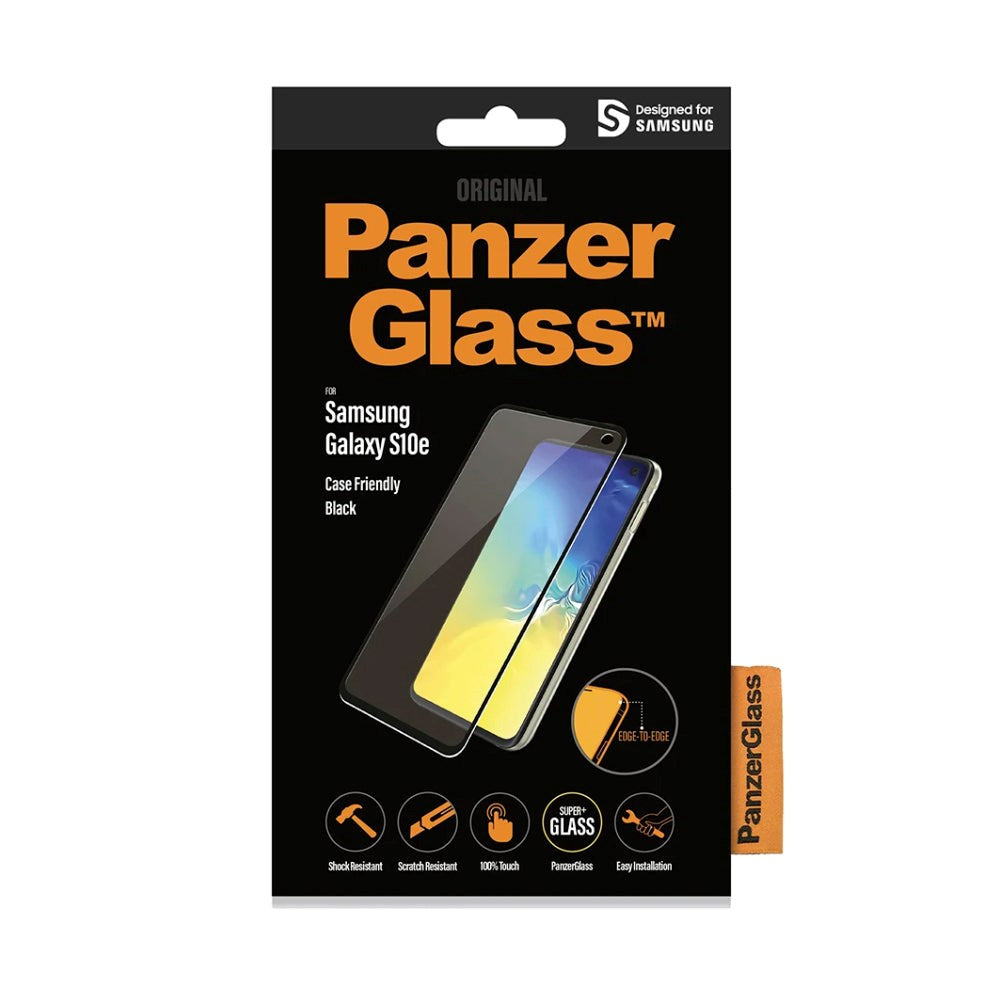 PanzerGlass Samsung Galaxy S10e Skærmbeskyttelse - Sort - Case Friendly