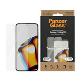 PanzerGlass Samsung Galaxy S23 AntiBacterial Ultra-Wide Fit Skærmbeskyttelsesglas - EasyAligner - Diamond Strength - Gennemsigtig