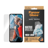 PanzerGlass Samsung Galaxy A25 (5G) Matrix AntiBacterial Ultra Wide Fit Plastikbeskyttelse - AlignerKit - Platinum Strength - Gennemsigtig