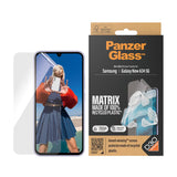 PanzerGlass Samsung Galaxy A35 (5G) Matrix AntiBacterial Ultra Wide Fit Plastikbeskyttelse - AlignerKit - Platinum Strength - Gennemsigtig