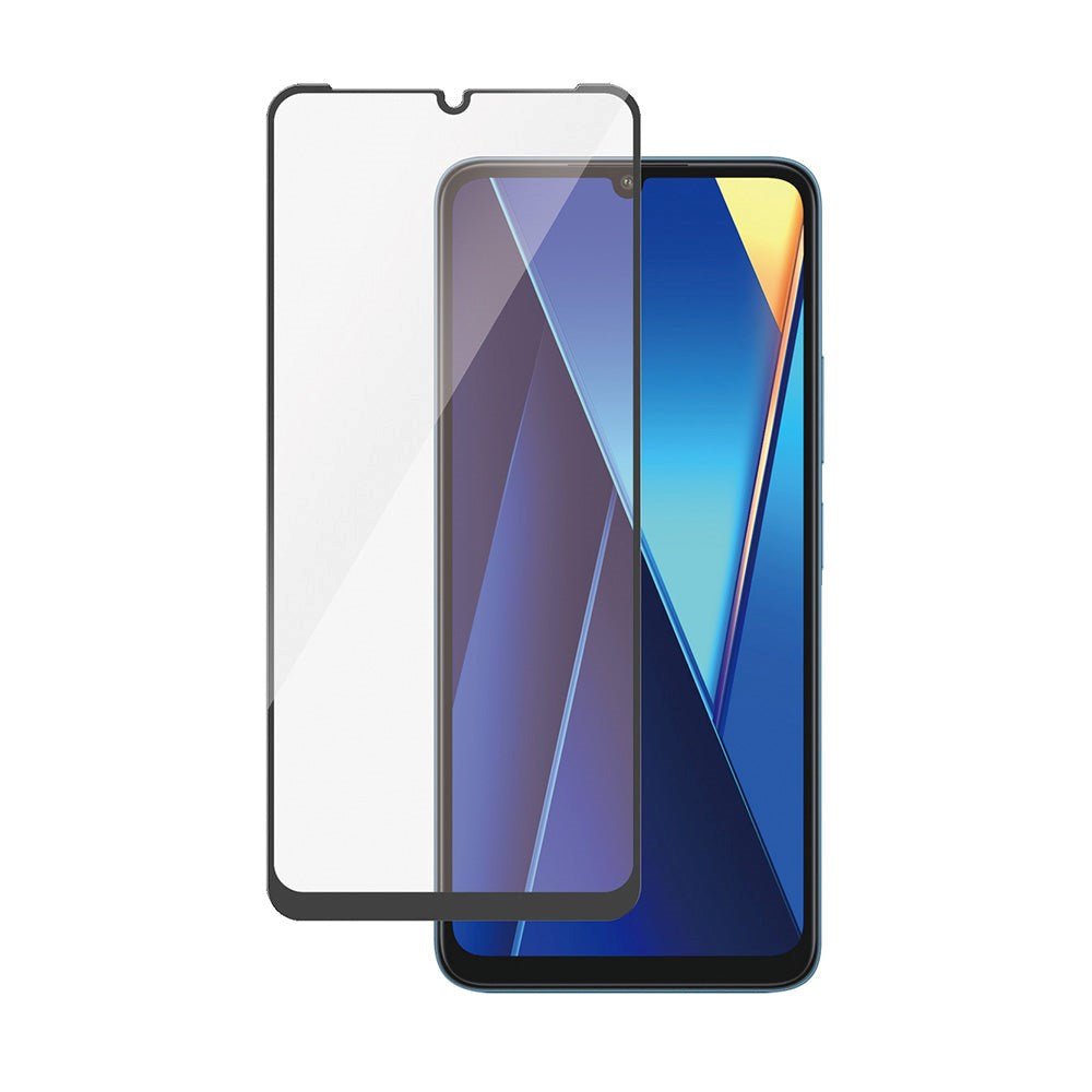PanzerGlass Xiaomi Poco C65 / Redmi 13C Ultra Wide Fit Skærmbeskyttelsesglas - Platinum Strength - Sort Kant