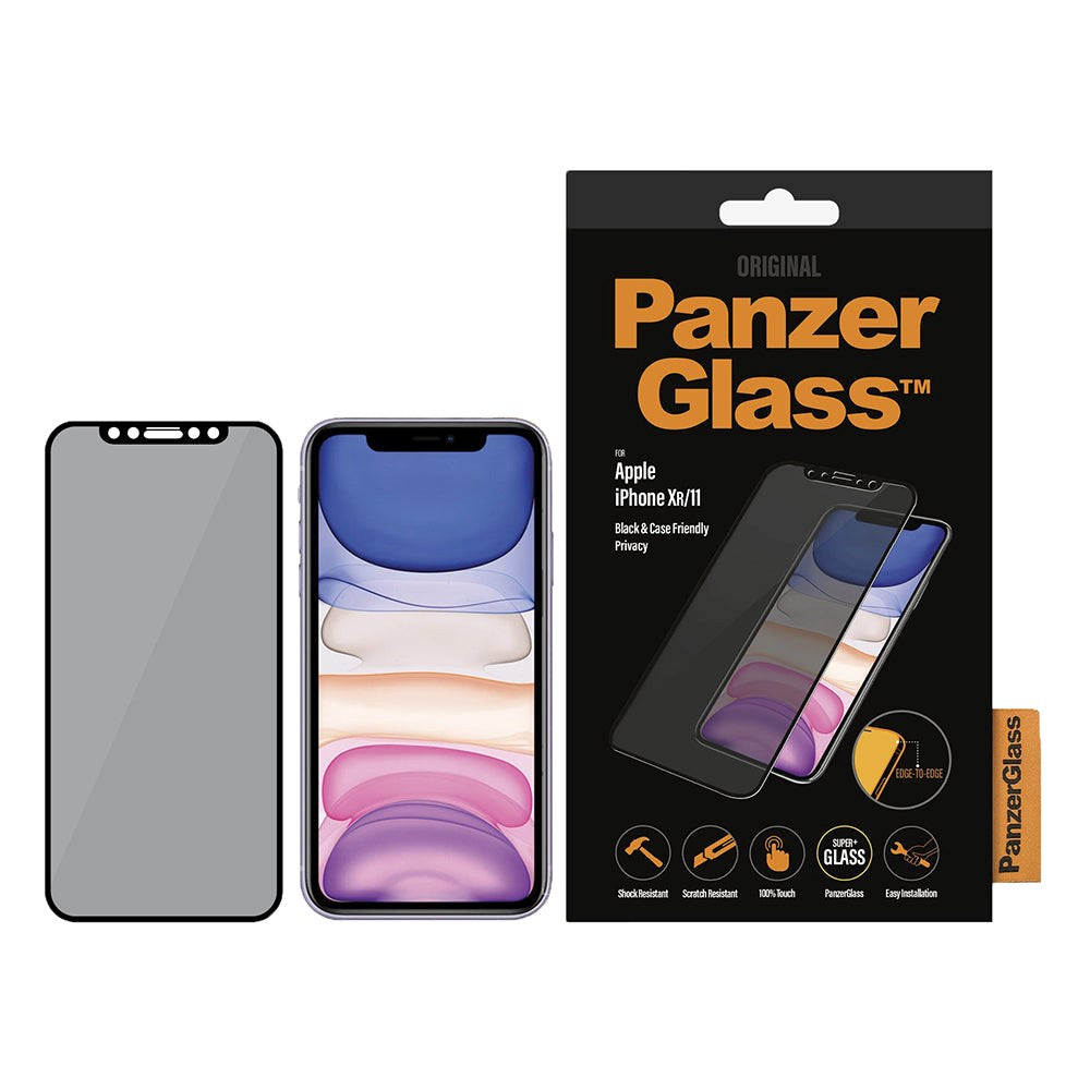 iPhone 11 / XR PanzerGlass Edge-To-Edge Skærmbeskyttelse - Case Friendly - Sort