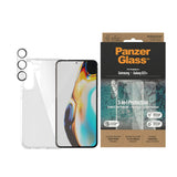 PanzerGlass Samsung Galaxy S23+ (Plus) 3-i-1 Bundle m. EasyAligner - Skærmbeskyttelse (UWF) / Bagsidecover / Kamerabeskyttelse - Gennemsigtig