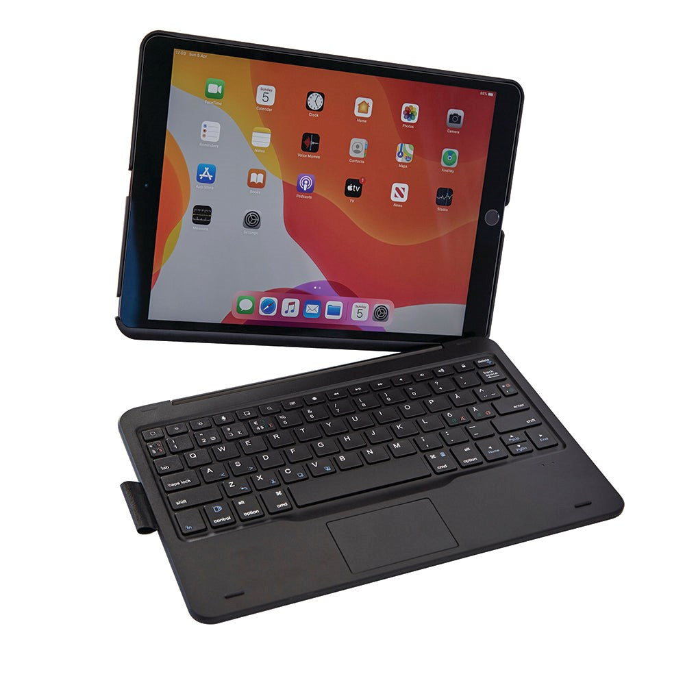 iPad 10.2" (2021 / 2020 / 2019), Air (2019) & Pro 10.5 - Xceed CoverKey 2.0 Wireless Keyboard Dansk m. Case (ICK-06-SC) - Black