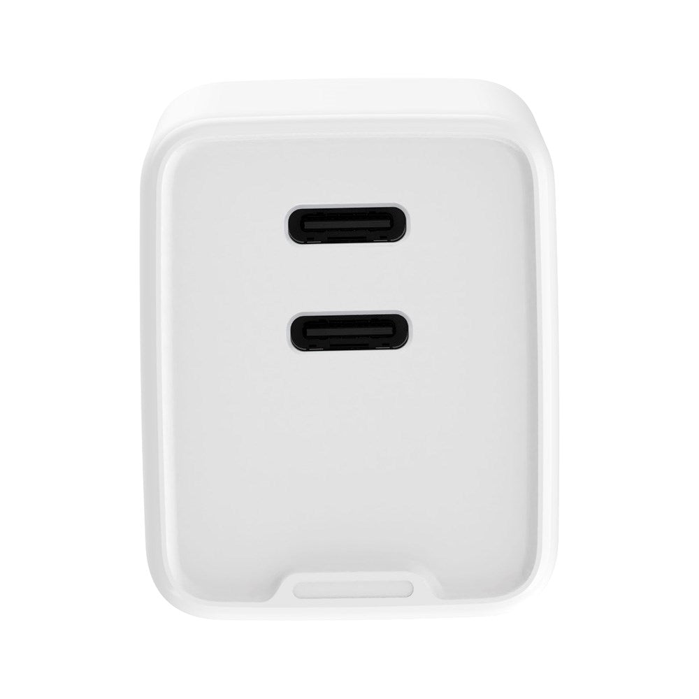 Xceed 45W GaN Multifunktionel Vægoplader - 2 x USB-C - Hvid