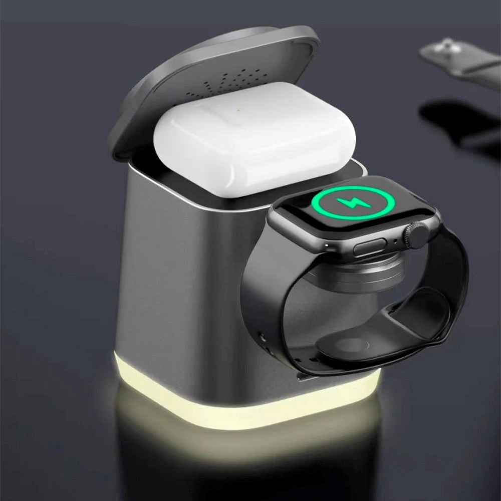 Zmartgear 22.5W 3-i-1 Trådløs Oplader - MagSafe Kompatibel - Sort