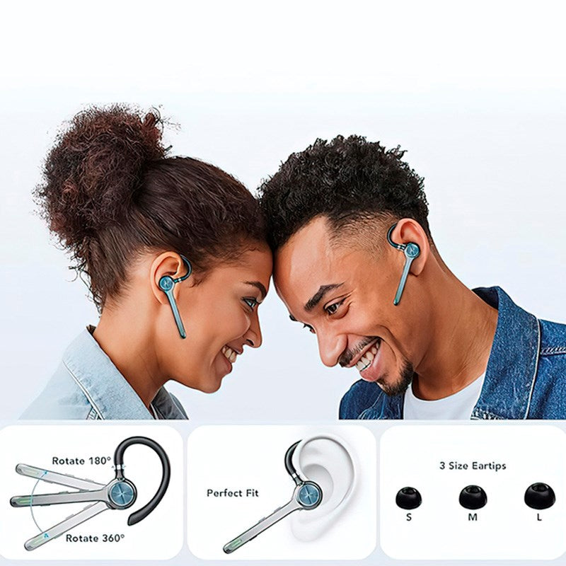 Zmartgear - Single In-Ear Bluetooth Headset m. Støjreduktion - Grå