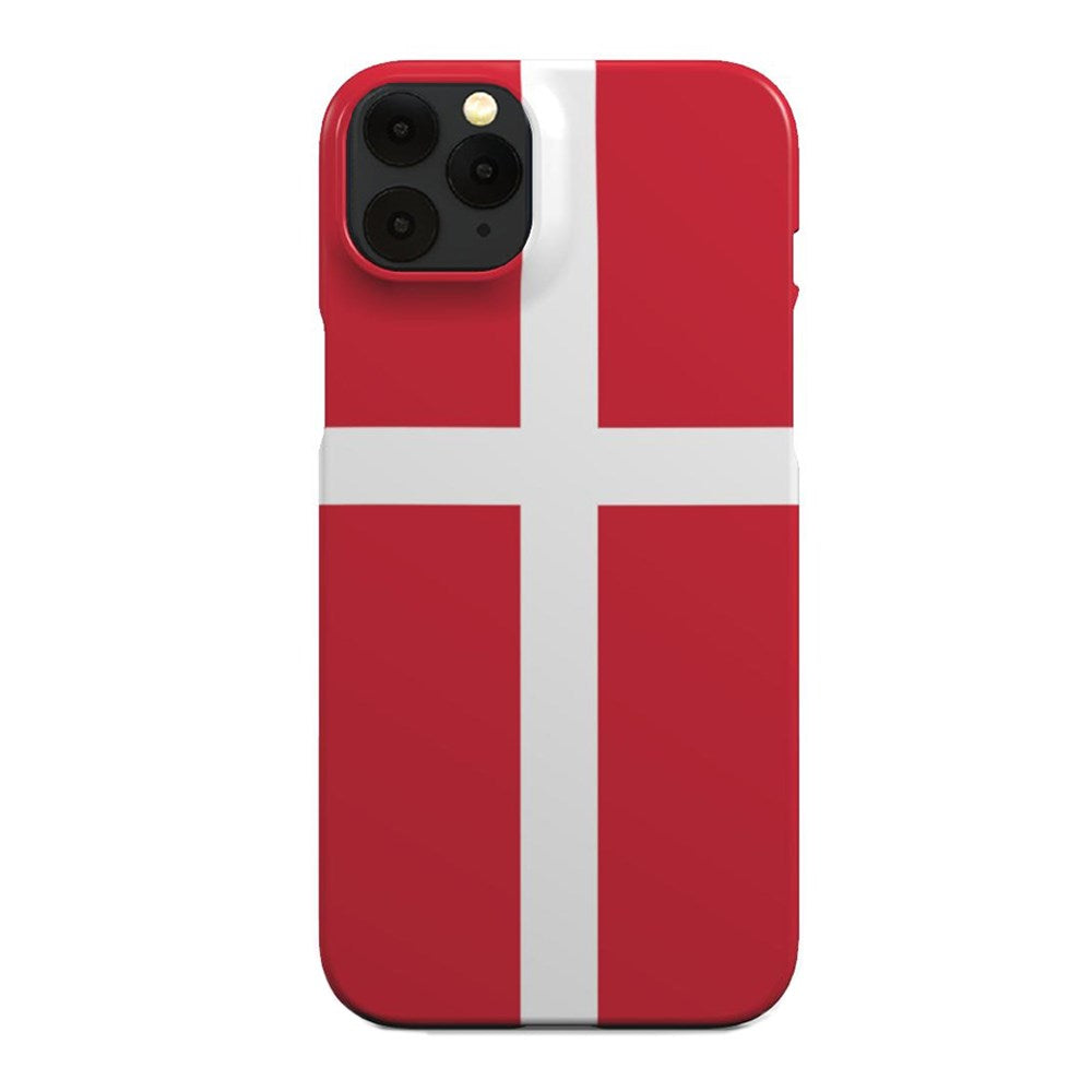 EIDERWOOD iPhone 11 Pro Hård Plastik Mobil Cover - Danmarks Flag