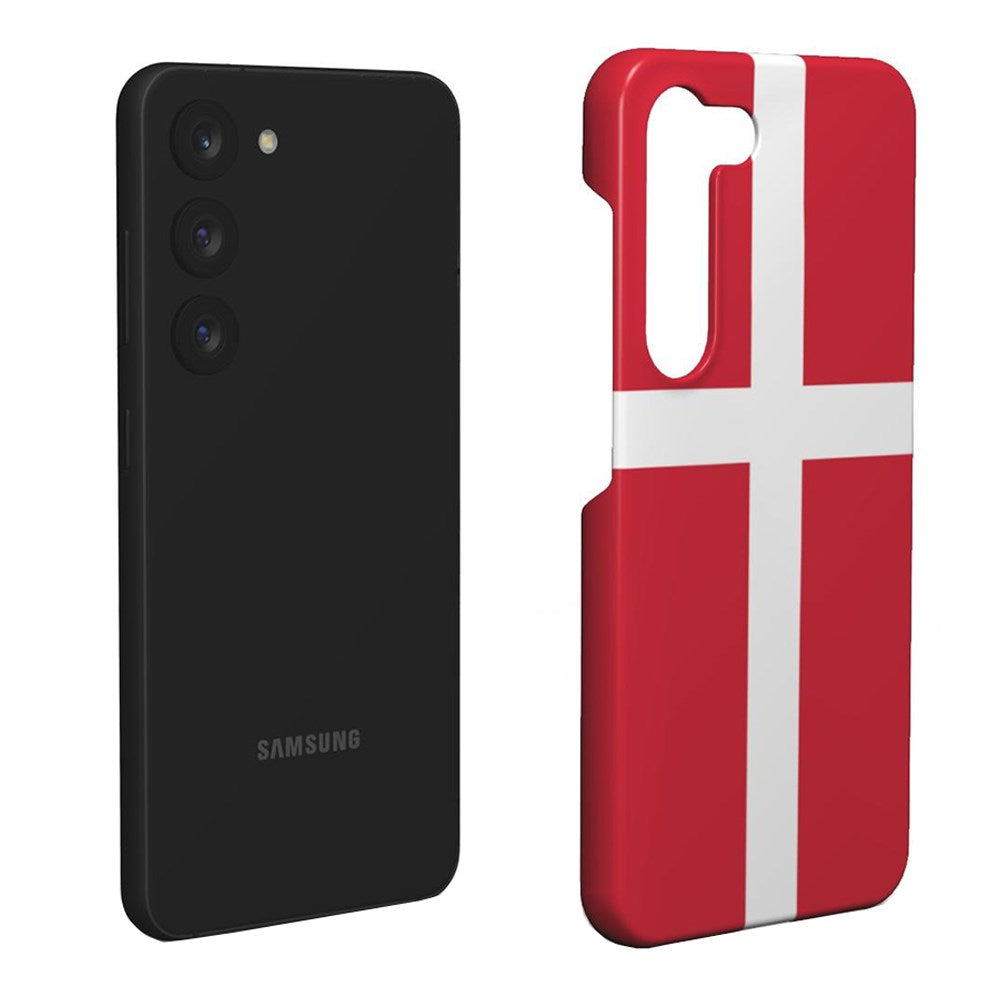 EIDERWOOD Samsung Galaxy S22 Ultra Hård Plastik Mobil Cover - Danmarks Flag