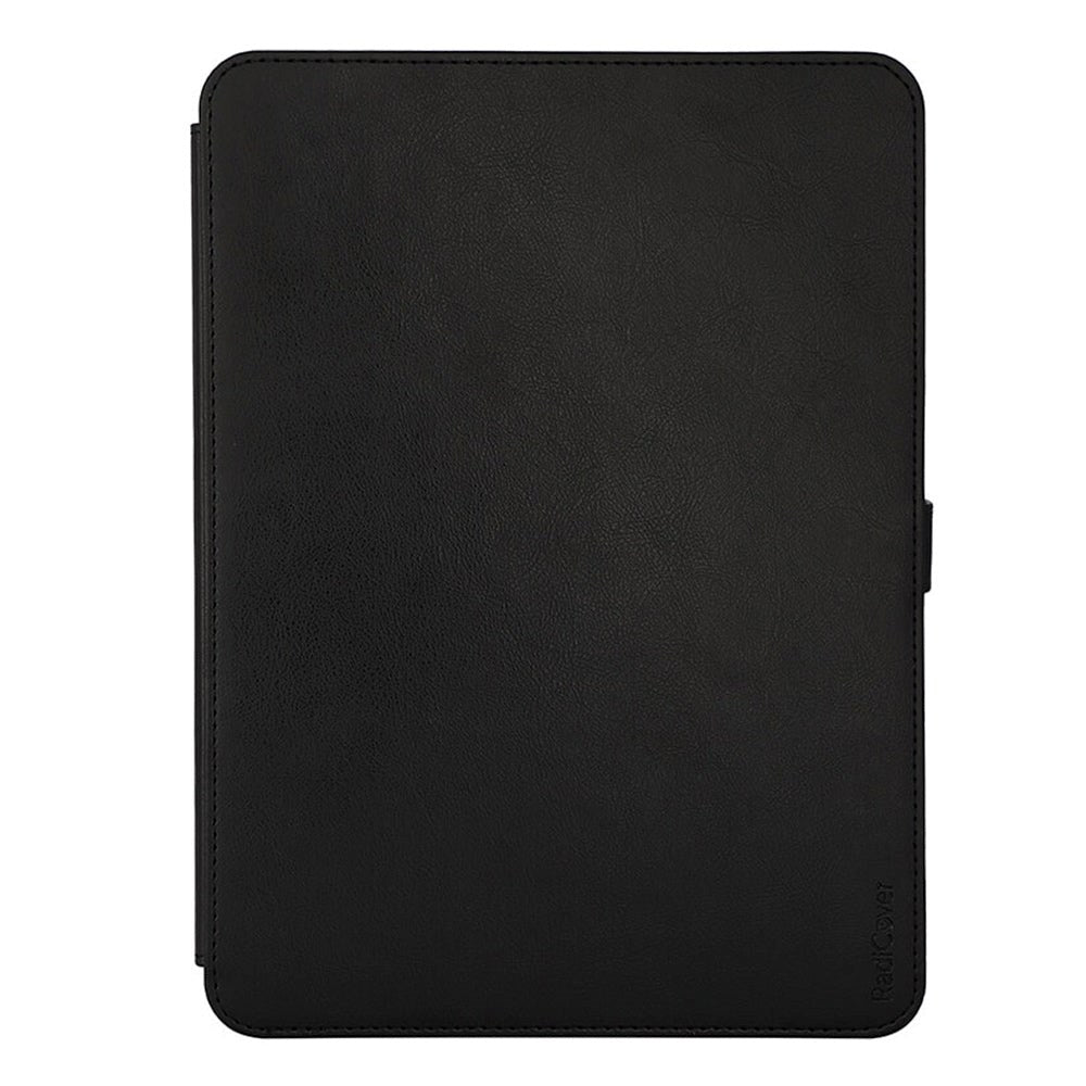 RadiCover iPad 11" (2025) / iPad 10.9" (2024/2022) - Vegansk Læder Flip Cover - 55% Strålingsbeskyttelse - Sort