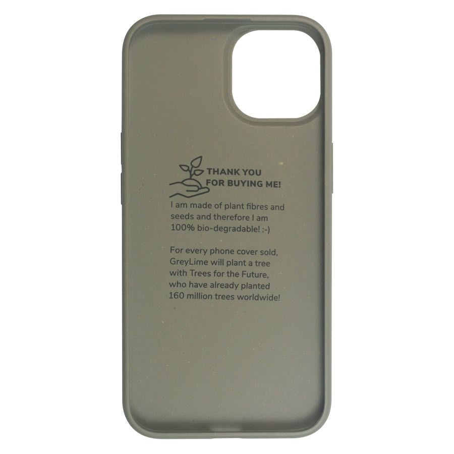 iPhone 14 GreyLime 100% Biodegradable Mobil Cover - Lysegrøn